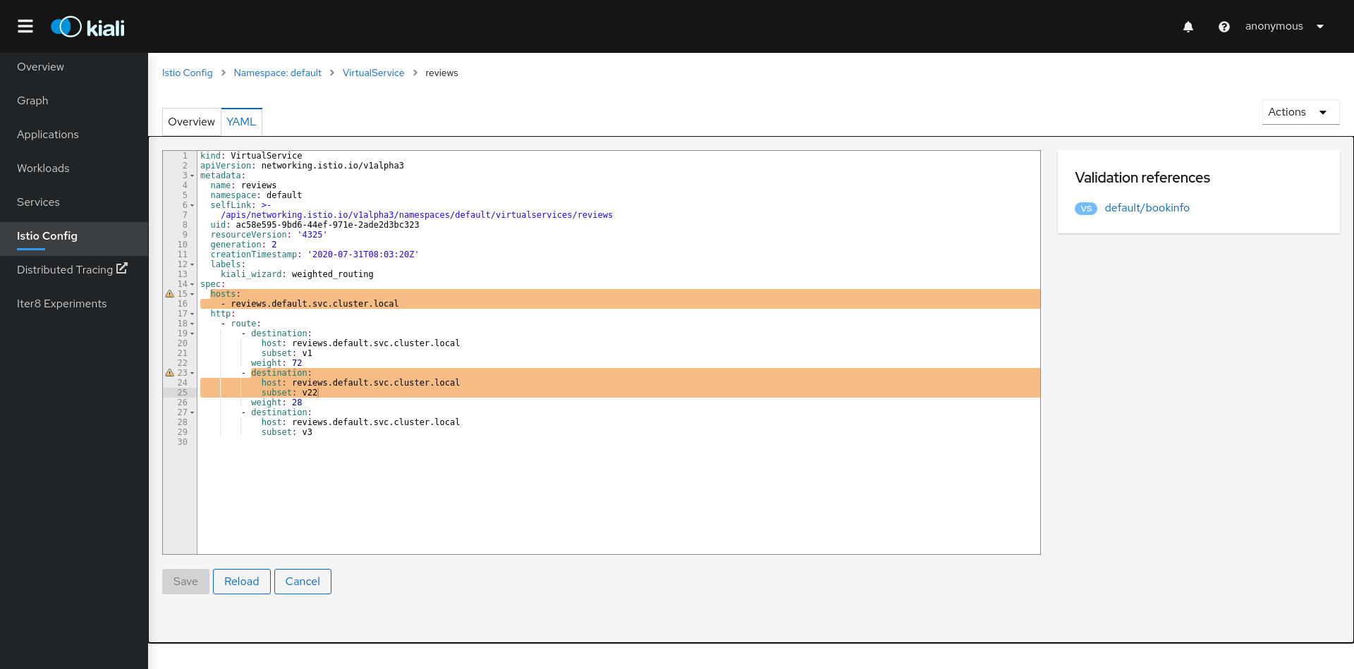 Istio Config Validation