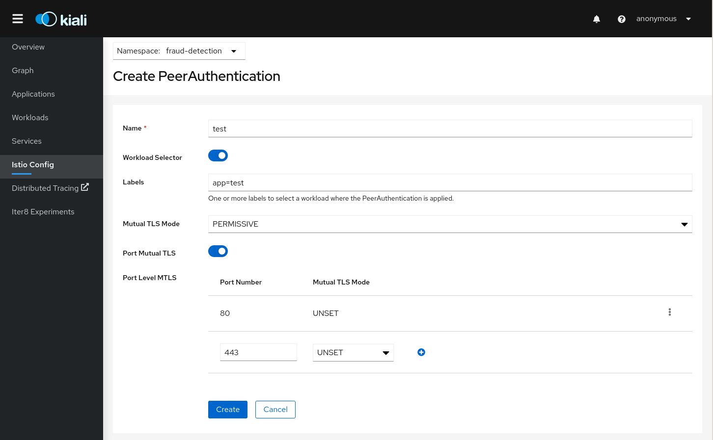 PeerAuthentication